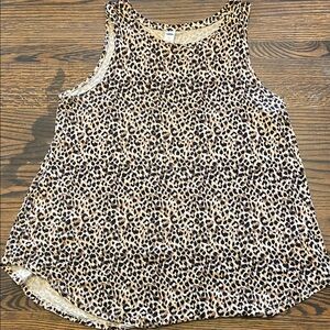 Old Navy Leopard Print Sleeveless Top